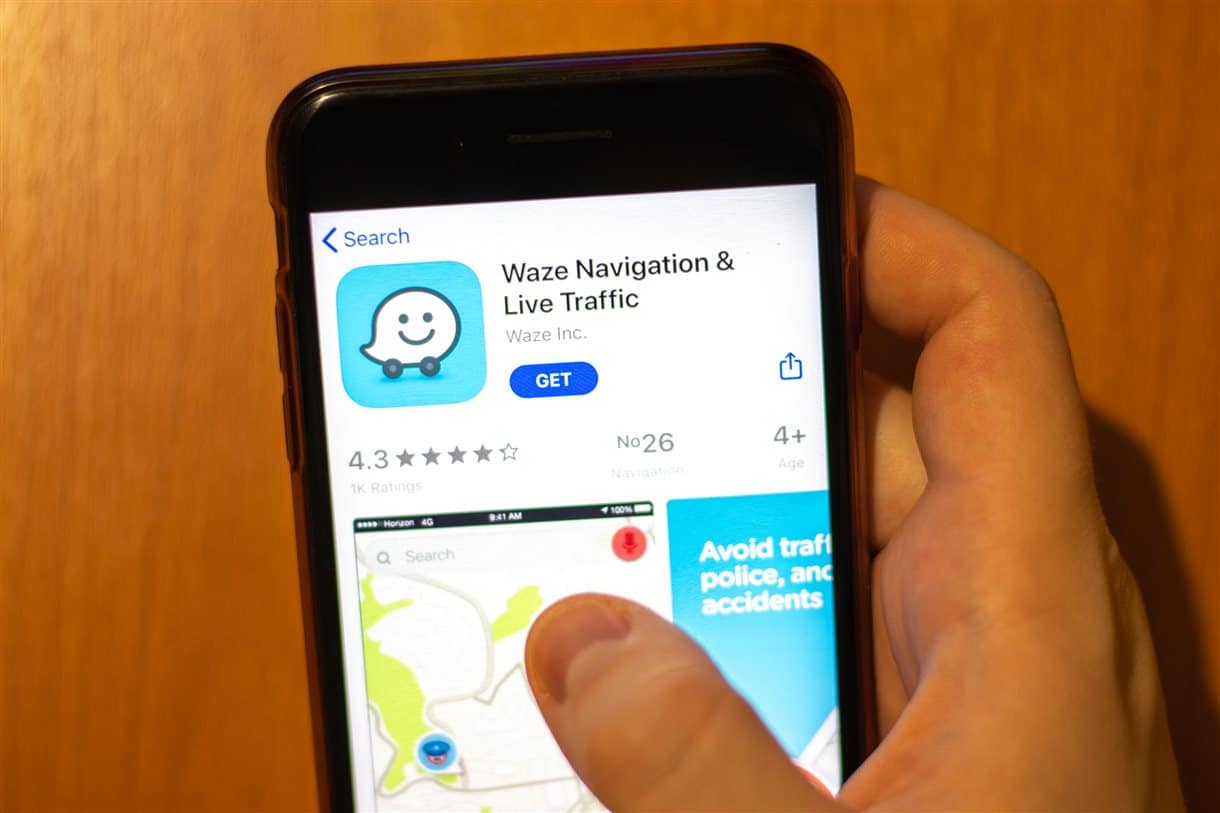 Waze app in the app store