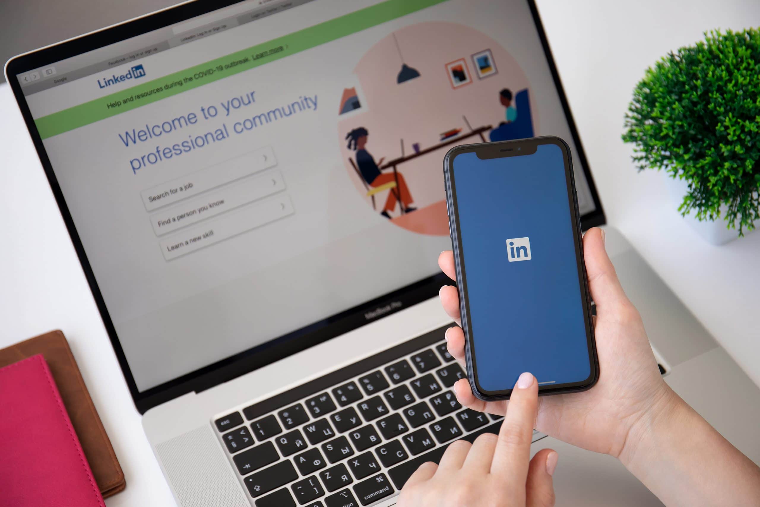 LinkedIn login page