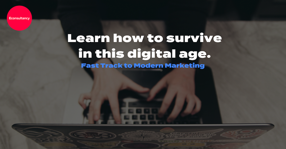 econsultancy LinkedIn ad - learn how to survive this digital age