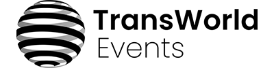 Trans world events logo black