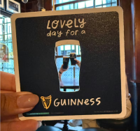 Guinness Pint of View beer mat 
